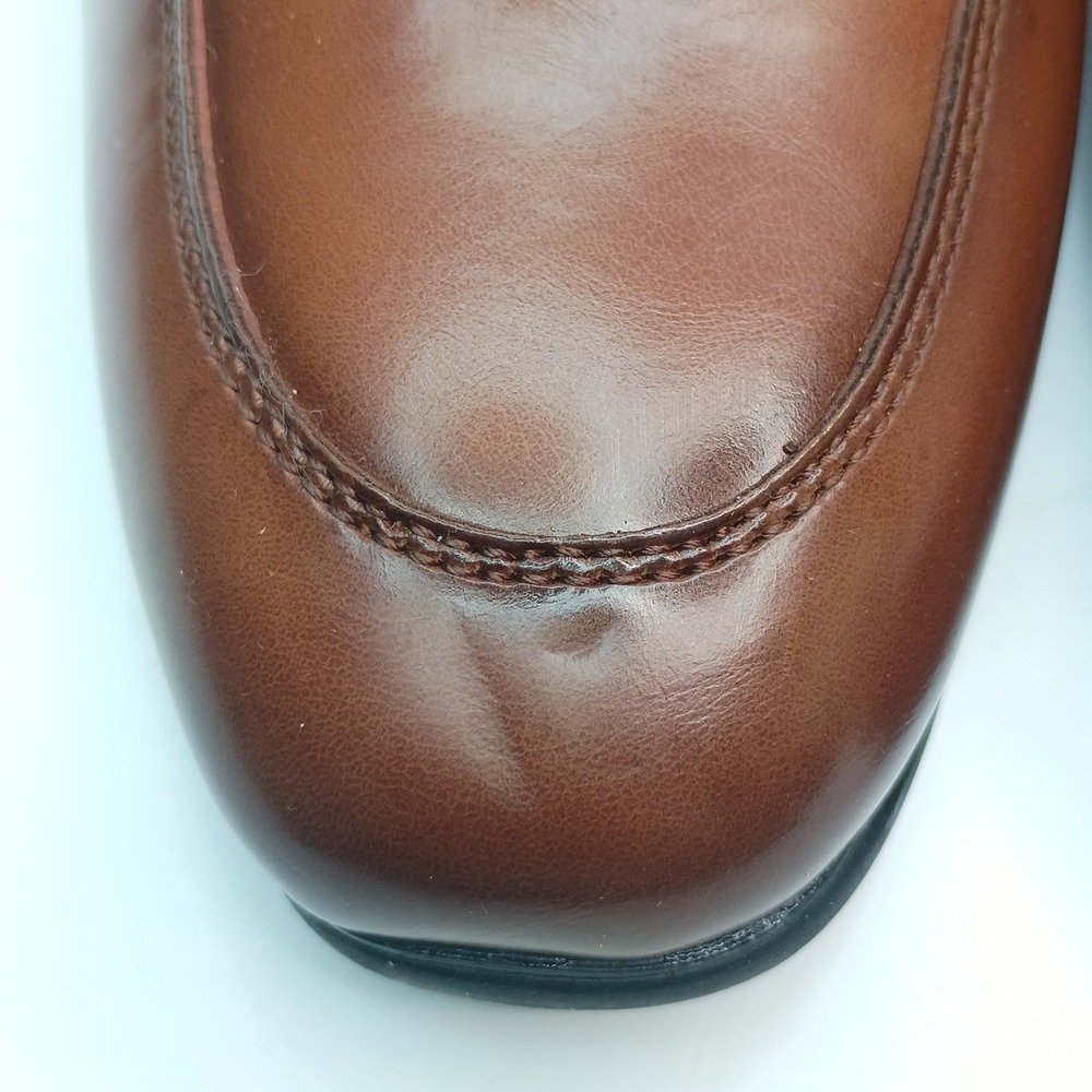 Alfani Otis Bit Loafer Men Size 8.5 M Brown Faux Leather Dress Shoes - Picture 10 of 11